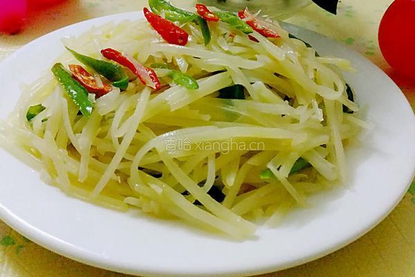 蒜蓉尖椒土豆丝的做法图解10