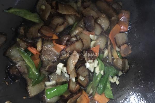 青椒炒腊肉的做法图解6
