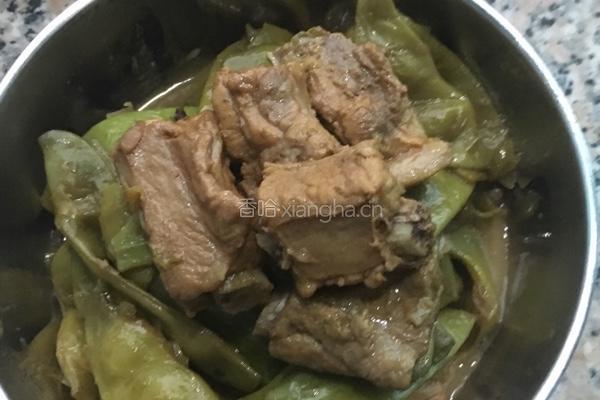东北油豆角炖排骨的做法图解5