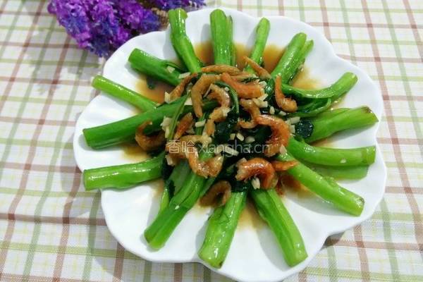 海米油菜苔的做法图解9