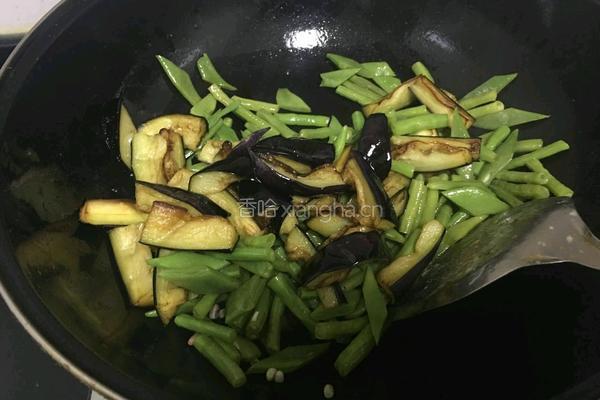 长豆角烧茄子的做法图解7