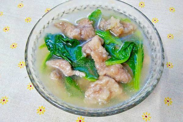 小白菜滑肉汤的做法图解15