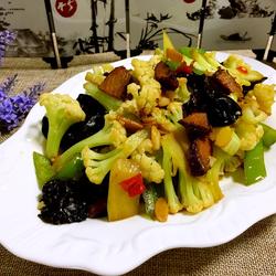 干煸腊味菜花的做法[图]