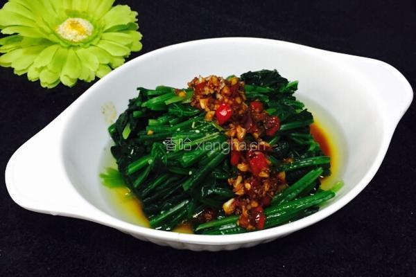 姜蒜香汁菠菜的做法图解10