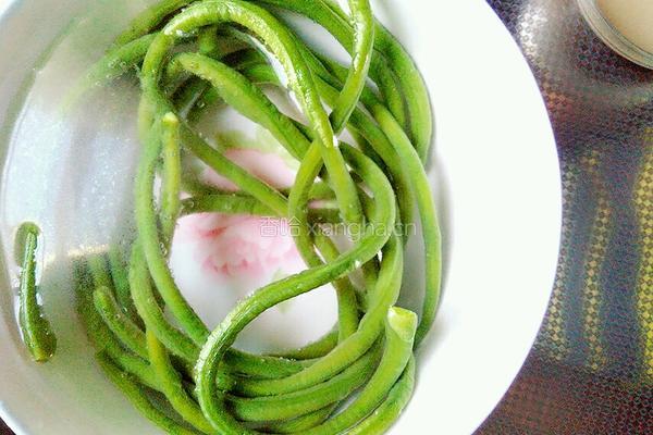 芝麻酱拌豆角的做法图解4