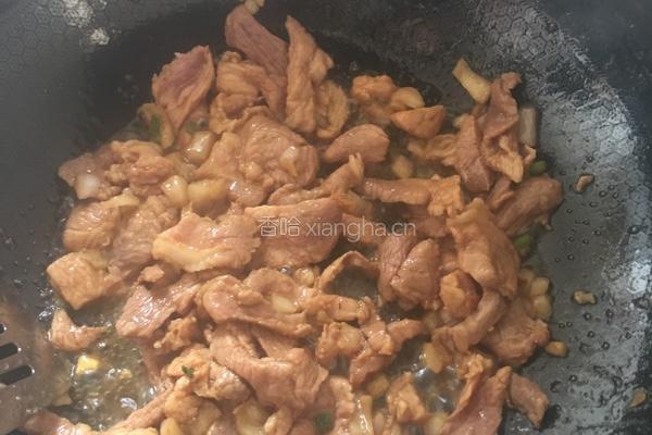 青椒炒肉片的做法图解4