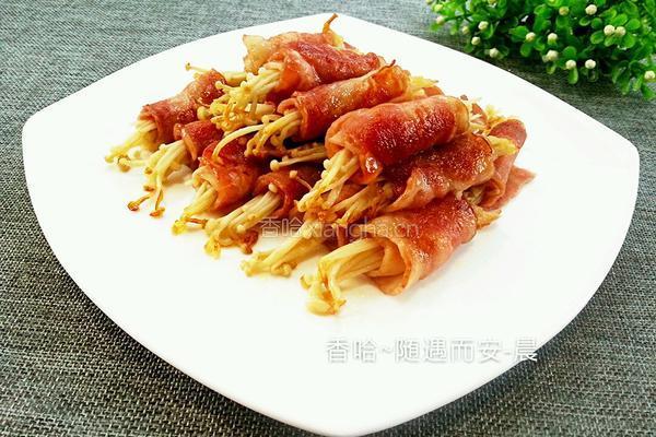 培根金针菇卷的做法图解11