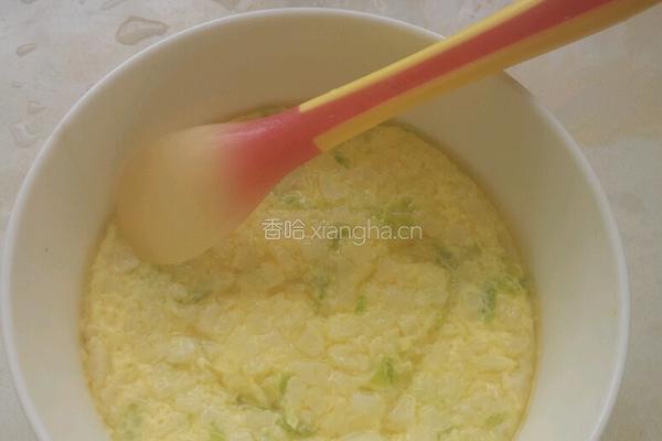 花菜肉沫蒸蛋