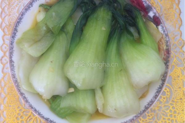 清炒油菜的做法图解3