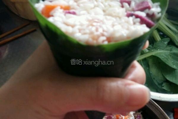 彩色粽子的做法图解4