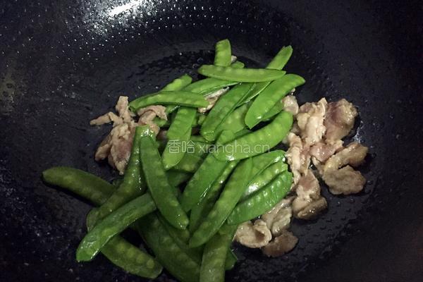 荷兰豆炒肉的做法图解6