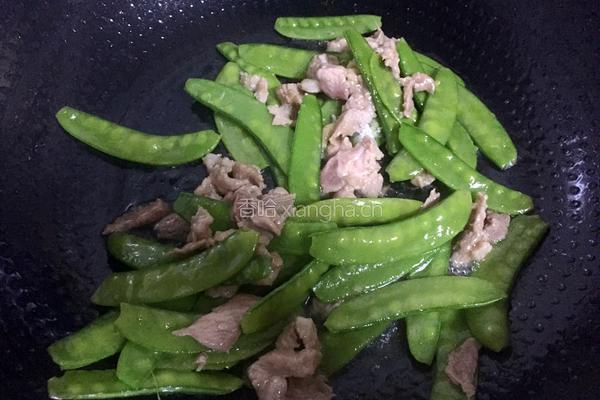 荷兰豆炒肉的做法图解7