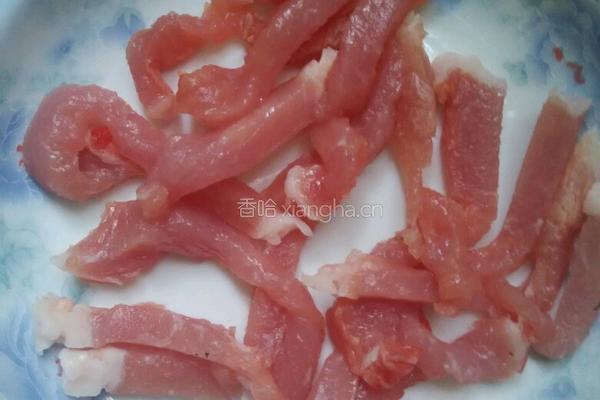 肉丝炒豆苗的做法图解3