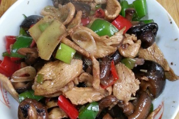 香菇鸡脯肉的做法图解7