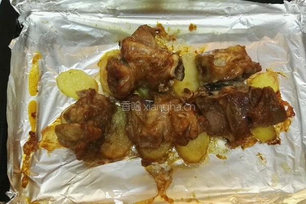 土豆烤焗猪展肉的做法图解6