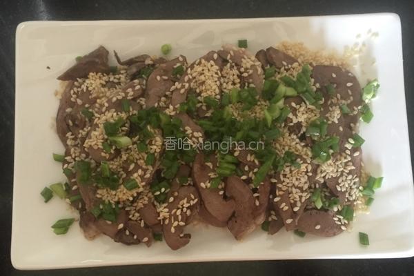 凉拌羊心的做法图解4