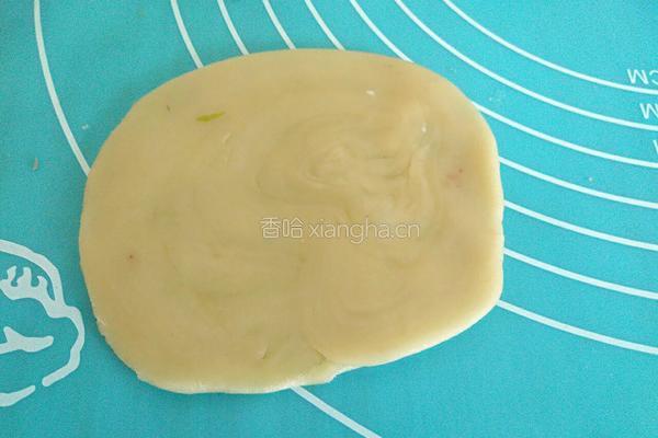 白皮红豆 紫薯饼的做法图解12