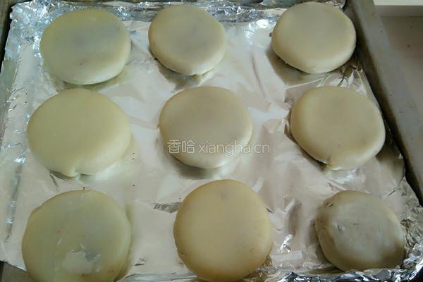 白皮红豆 紫薯饼的做法图解16