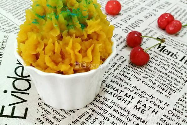 奶香蓝莓地瓜泥的做法图解10
