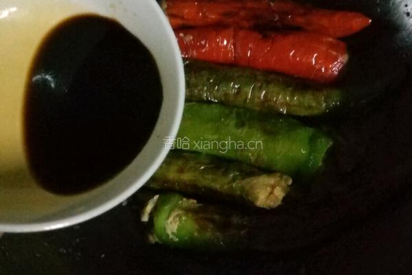 青椒酿肉的做法图解6