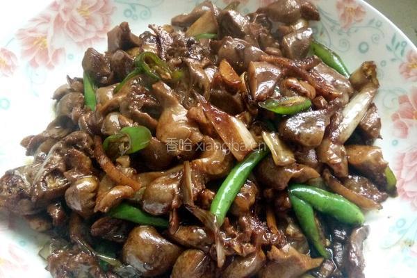 爆辣鸡胗的做法图解4
