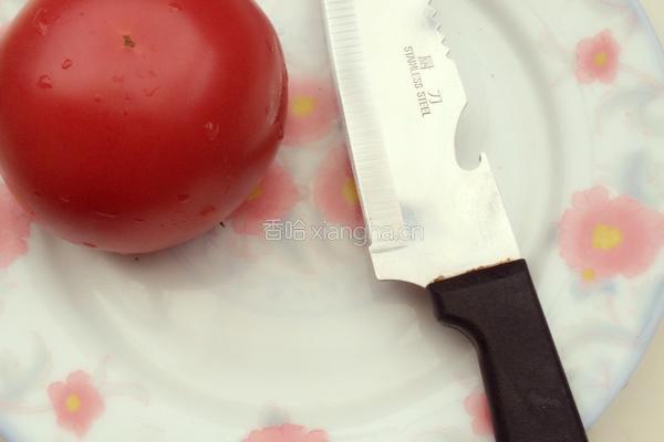 西红柿玫瑰花的做法图解1