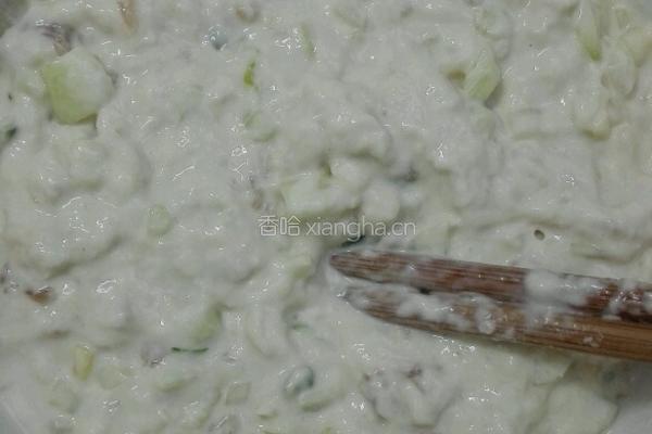 瓠瓜瘦肉香煎饼的做法图解4