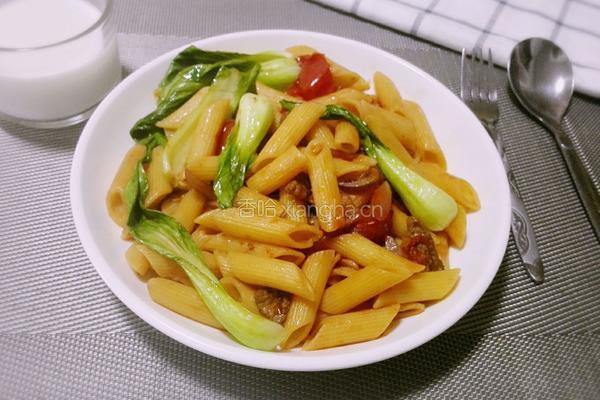 炒意大利通心粉的做法图解7