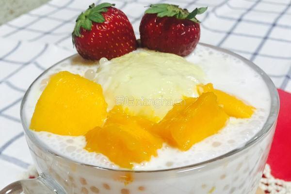榴莲芒果西米露附煮西米最简单的方法的做法图解5