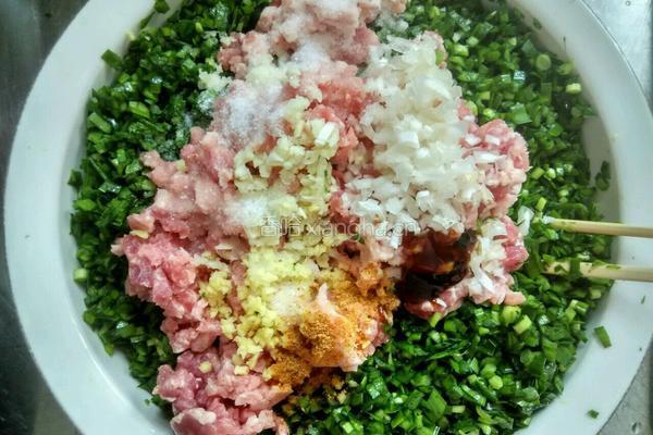 韭菜大肉馅饺子的做法图解5