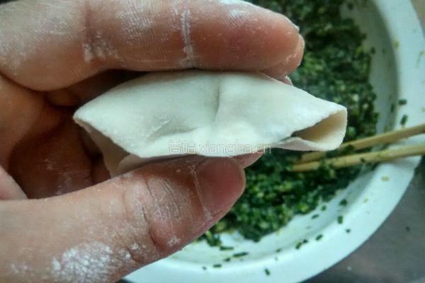 韭菜大肉馅饺子的做法图解9