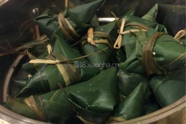 秫米(粘高粱)花豆粽子的做法图解16