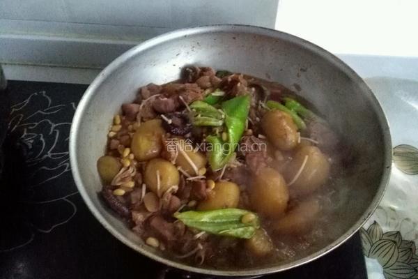 土豆香菇焖鸭的做法图解8