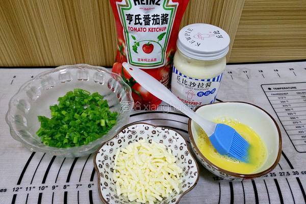 葱香火腿芝士面包的做法图解15