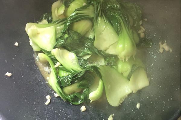 清炒油菜的做法图解4