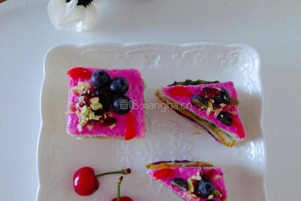 蔬菜水果泥抹茶蛋糕的做法图解10
