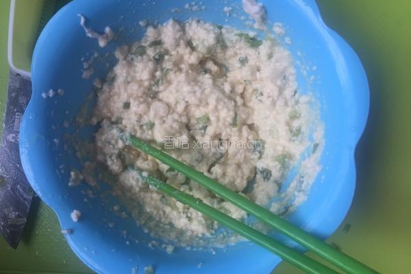 鸡蛋豆腐丸的做法图解2
