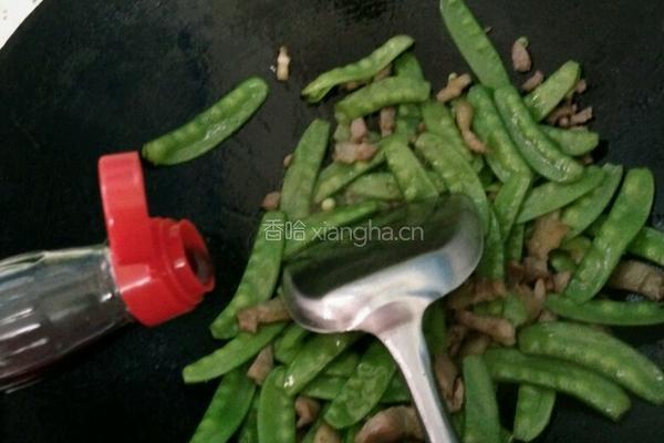 荷兰豆炒肉的做法图解8