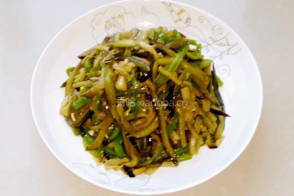 辣椒炒茄丝