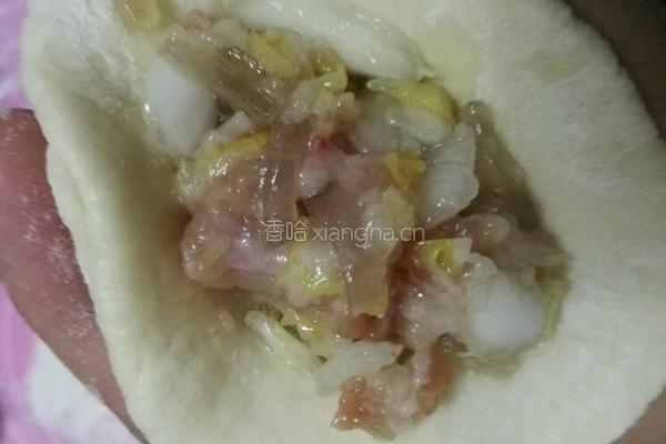 白菜粉丝猪肉包子的做法图解12