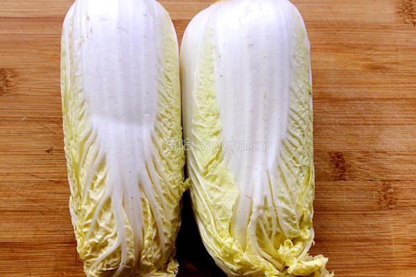 肉末浇汁娃娃菜的做法图解2
