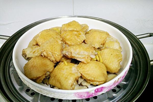 香菇蒸鸡翅的做法图解10