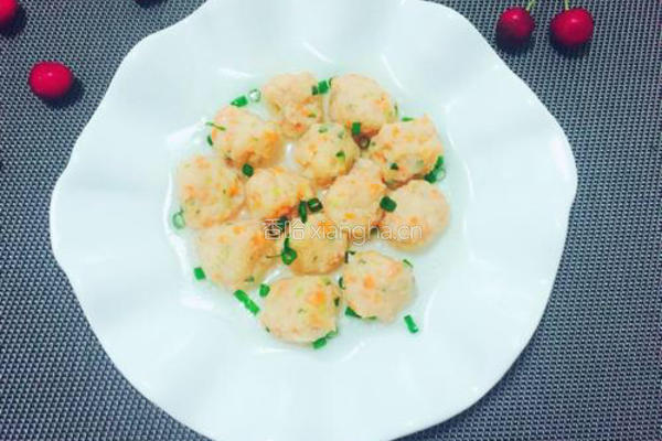 生汆虾丸的做法图解4