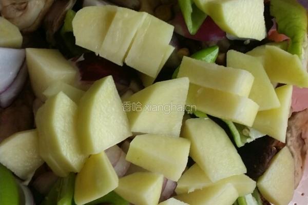 烤箱版大盘鸡的做法图解3