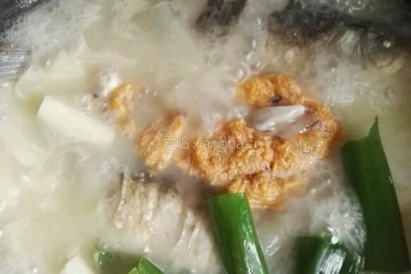 鲜虾鲫鱼冬瓜汤的做法图解4