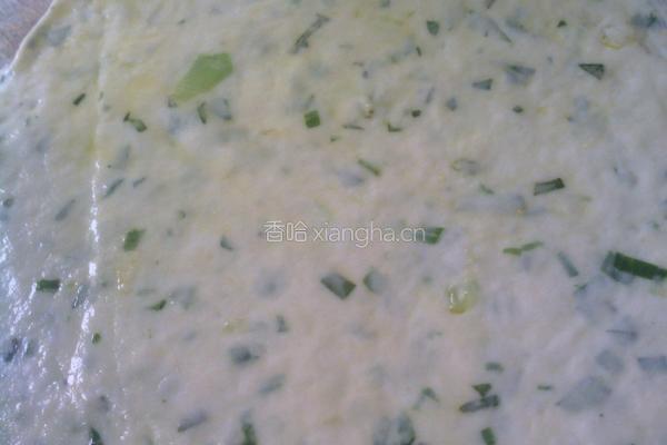 葱花花椒叶油饼的做法图解6