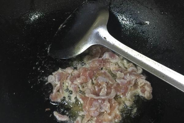 茭白肉丝的做法图解4