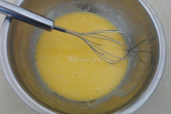 迷彩戚风肉松蛋糕卷的做法图解1