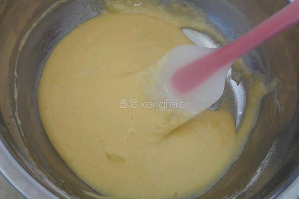 迷彩戚风肉松蛋糕卷的做法图解3