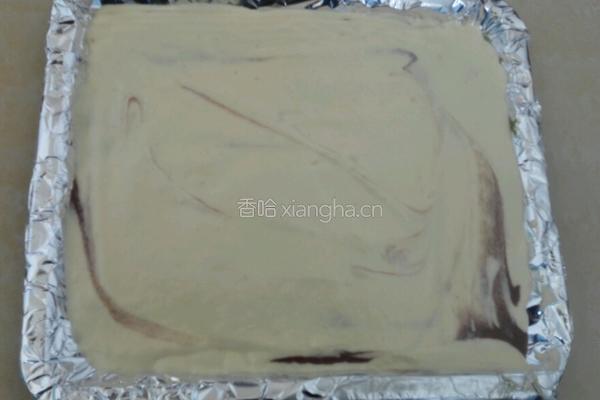 迷彩戚风肉松蛋糕卷的做法图解10